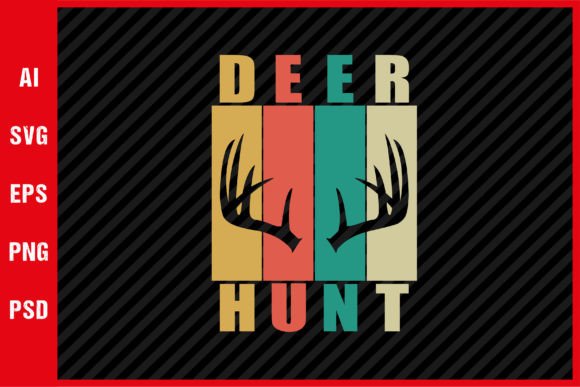 Retro Deer Hunt SVG for Embroidery: A Designer’s Perspective